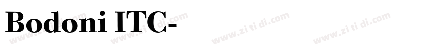 Bodoni ITC字体转换 Bodoni ITC字体转换